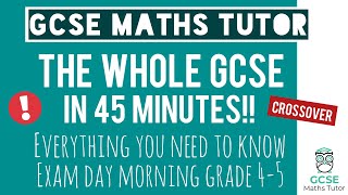 Everything You Need To Pass Your GCSE Maths Exam in 45 Minutes  Foundation  16th May 2024 [upl. by Revart485]