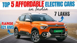 Top 5 Affordable Electric Cars in India 2024👌  Budget Electric Cars  Electric Vehicles India [upl. by Naujaj334]