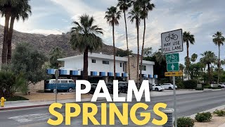 Downtown Palm Springs Walking Tour 4K [upl. by Ilan]