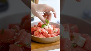 Watermelon Salad  Semangka Feta Cheese [upl. by Aznola]