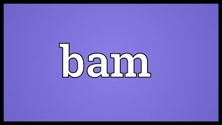 Bam Meaning [upl. by Innej614]