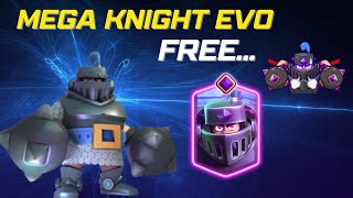 Free Mega Knight EVO and Free Emote  Here is all Info You Need [upl. by Lesna]