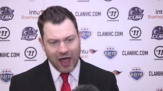 Coach Reaction Glasgow Clan 24 Cardiff Devils 12012019 [upl. by Atte]