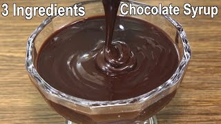 The Best Chocolate Syrup Recipe with 3 Ingredients  How to make Chocolate Syrup at Home [upl. by Bollen]