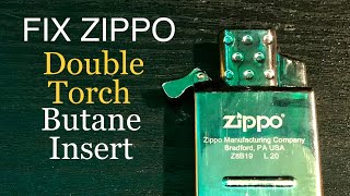 How To Fix Zippo Double Torch Butane Insert [upl. by Cristy]