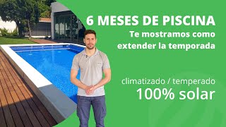 🌞💧 Calentador solar de piscina mediante paneles colectores solares de EPDM con tratamiento UV [upl. by Alaecim]