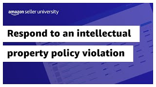 Respond to an intellectual property IP policy violation [upl. by Ardnaxela]