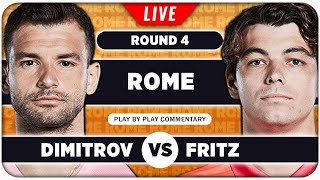 DIMITROV vs FRITZ • ATP Rome 2024 • LIVE Tennis PlaybyPlay Stream [upl. by Sadoff]