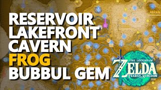 Reservoir Lakefront Cavern Frog Location Zelda Tears of the Kingdom Bubbul Gem [upl. by Katushka]