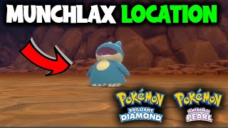 WHERE TO GET MUNCHLAX ON POKEMON BRILLIANT DIAMOND AND SHINING PEARL [upl. by Reh]