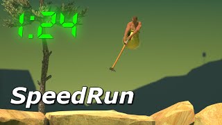 Getting Over It Speedrun in 124 [upl. by Attela]