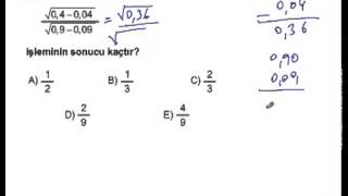 KPSS 2012 Lisans Matematik Soruları ve Çözümleri1 [upl. by Caplan688]