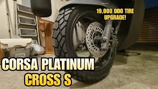 CORSA PLATINUM CROSS S  19000 KILOMETERS TIRE UPGRADE  TAKARA TIRES  PCX 160 [upl. by Marion]