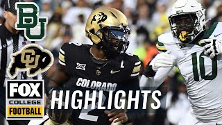 Baylor Bears vs Colorado Buffaloes Highlights  FOX College Football [upl. by Holms]