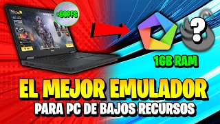 Nuevo EMULADOR Android para PC de BAJOS RECURSOS 2024 [upl. by Merralee]