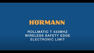 6 RollMatic T 433Mhz wireless safety edge electronic limit [upl. by Letrice889]