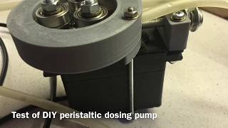 Test of DIY peristaltic dosing pump [upl. by Naashar]