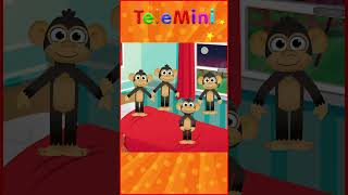 Five Little Monkeys Jumping on the Bed  Tele Mini Nursery Rhymes amp Kids Songs [upl. by Lu765]