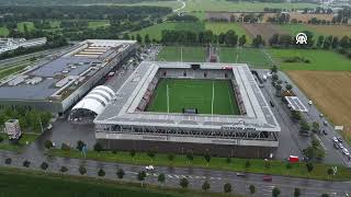 Thun stadium was viewed towards the FC Lugano  Fenerbahce match [upl. by Rutter]