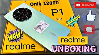 Realme P1 unboxing first impression 😊 my first new phone 📱 [upl. by Enomed]