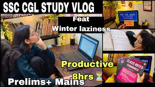 SSC CGL Study Vlog My Daily Routine for Prelims  Mains Preparation [upl. by Kristofor]