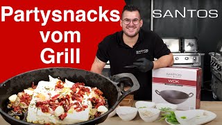 🥘🍢🔥 Asia Gemüse im Wok Tapas aus Gusspfännchen amp Waffeln vom Gasgrill ✅ Anleitung amp Erklärung [upl. by Alleb]