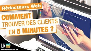 Rédacteurs Web  Trouvez des clients en 5 min [upl. by Ettedo]