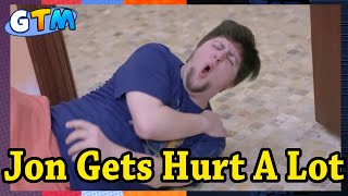 JonTron Compilation Jon Getting Hurt a Lot [upl. by Atinrahs]