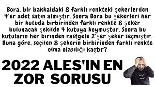 2022 Ales Kimsenin yapamadigi ZOR OLASILIK SORUSU ÇÖZÜMÜ  2022ALES ALES2022 [upl. by Issie]