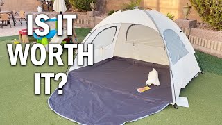 WhiteFang Beach Tent Review  Is It Worth It [upl. by Idarb]