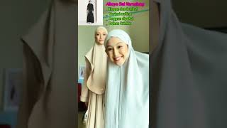 Gamis Umroh Haji Abaya Set Kerudung shortvideo hijab hijabpesta [upl. by Nageem]