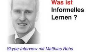 Matthias Rohs über Informelles Lernen Teil I [upl. by Stormi]