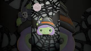 How to Decorate a Cute Halloween Witch Cookie halloween halloweencookies decoratedcookies [upl. by Goodard538]