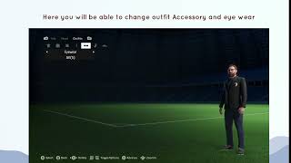 How to Change manager outfit Accessory and eye wear in FC 24 [upl. by Utir]