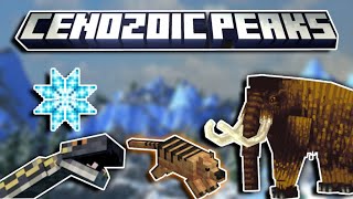 ❄CENOZOIC PEAKS MOD MINECRAFT 1201🦴  ¡CRIATURAS PREHISTÓRICAS [upl. by Satsoc]