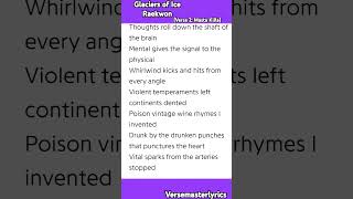 Glaciers of Ice Raekwon Verse 2 Masta Killa hiphop rap music lyrics Verse [upl. by Yanat]