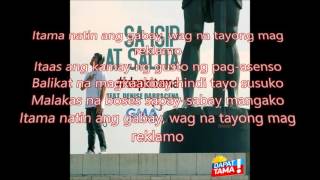 Gloc 9 feat Denise Barbacena  Dapat Tama Studio Version with lyrics [upl. by Leahey840]