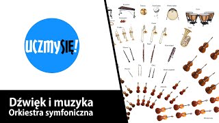 Uczmy się  Dźwięk i muzyka  Orkiestra symfoniczna [upl. by Natfa215]