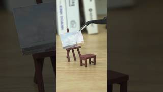 How to Make a Mini Easel  DIY Tutorial shorts miniature handmade [upl. by Ellenej]