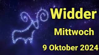 horoskop Widder Mittwoch 9 Oktober 2024 [upl. by Assened]