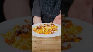 Kürbis Pasta Rezept mit Pancetta🍝 [upl. by Hausmann]