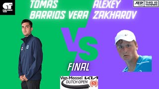 Tomás Barrios Vera vs Alexey Zakharov  Challenger Amesfoort FINAL [upl. by Nahtanoj]