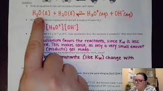 AP Chem U8 Autoionization of Water and pH Scale [upl. by Metsky205]