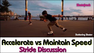 How to inline skate correctly Accelerations vs maintaining speed on rollerblades  outside edges [upl. by Clarkin561]