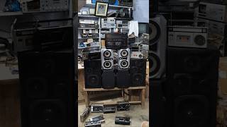 Vintage Stereo Music System Play Song bass Testing 📱7742853435 sony Aiwa videocon music system [upl. by Nad344]