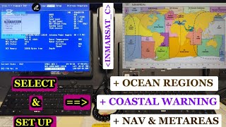 How to select and set up the Ocean regions NavMetareas amp coastal warning area on Inmarsat C [upl. by Esilana]