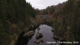 Döda fallet i Västerede och hängbron i Österede båda i Ragunda Kommun  Oktober 2016 [upl. by Jereld]