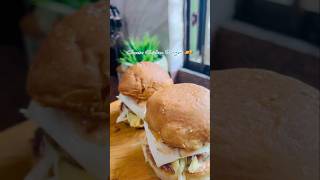 Cheese Chicken Burger 🧀🍔youtubeshorts cooking foodlover recipe burger cheesy chicken [upl. by Chris]