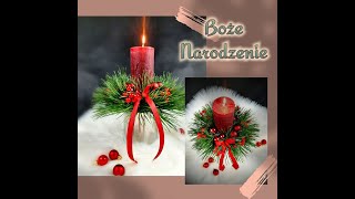 Stroik na Boże Narodzenie DIY Christmas decoration Navidad [upl. by Innavoeg178]