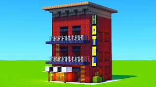 Minecraft Tutorial How To Make a City Hotel [upl. by Frasier904]